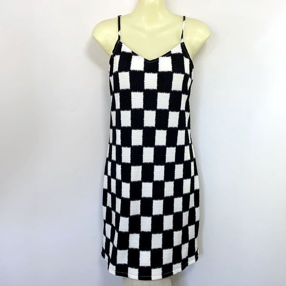 Vans Dresses & Skirts - Van’s Dress Black White Checkered Skater Surfer NWOT Sz Small